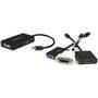 StarTech.com Travel A/V Adapter: 3-in-1 Mini DisplayPort to VGA DVI or HDMI Converter - 0.15 m - Mini DisplayPort - DVI-D + VGA (D-Sub) + HDMI - Male - Female - Straight