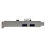 STARTECH.COM 2 Port PCI Express (PCIe) SuperSpeed USB 3.0 Card Adapter with UASP - LP4 Power (PEXUSB
