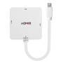 LINDY Mini-DP 1.2 an HDMI 4K30/DVI/VGA Adapter. Mini-DisplayPort Stecker/3x Buchse (41035)