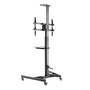 TECHLY TV Trolley für LCD LED TV 37-70Zoll 93-177cm schwarz mit Ablage (ICA-TR46)