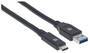 MANHATTAN USB 3.1 Gen1 Typ C-Kabel C-Stecker/A-Stecker 3m (354981)