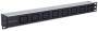Intellinet 19" 1U Rackmount 8-Output C19 Power Distribution Unit (PDU) - With Removable Power Cable and Rear C20 Input (Euro 2-pin plug) - 1U - Black - Silver - 8 AC outlet(s) - C19 coupler - 2 m - 110 - 250 V