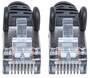 Intellinet Network Patch Cable - Cat6 - 0.5m - Black - Copper - S/FTP - LSOH / LSZH - PVC - RJ45 - Gold Plated Contacts - Snagless - Booted - Polybag - 0.5 m - Cat6 - S/FTP (S-STP) - RJ-45 - RJ-45 - Black