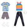 Mattel Barbie Fashions Modeset: Kleidung für die Ken-Puppe mit 1Outfit und 1Zubehörteil