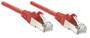 Intellinet Network Patch Cable - Cat5e - 7.5m - Red - CCA - SF/UTP - PVC - RJ45 - Gold Plated Contacts - Snagless - Booted - Polybag - 7.5 m - Cat5e - SF/UTP (S-FTP) - RJ-45 - RJ-45 - Red