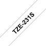 Schriftband Brother 12mmx4m weiß/schwarz TZe-231S (TZE231S2)