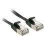 LINDY Patchkabel Cat6A U/FTP Flachband schwarz 3.00m (47483)
