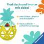 Ravensburger 4869 Play+ Rassel-Greifling: Ananas, Zahnungshilfe, Silikon Baby-Spielzeug ab 0 Monate