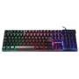 Manhattan Keyboard - Gaming - LED light - Metal Base - USB - 12 FN Keys - Black - Retail Box (German layout) - Standard - USB - QWERTY - LED - Black