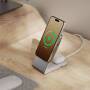 Alogic Ladegerät univers. 2in1 mit Halterung MagSafe+QI weiß (MSCDDWH)