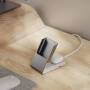 Alogic Ladegerät univers. 2in1 mit Halterung MagSafe+QI weiß (MSCDDWH)