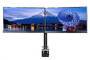 IIYAMA DS1002C-B1 Dual-Monitor Klemmhalterung fuer Displays von 10-30Zoll VESA 75x75 mm oder 100x100