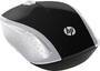 HP Wireless Mouse 200 (Pike Silver) - Ambidextrous - Optical - RF Wireless - 1000 DPI - Black - Silver