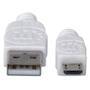 MANHATTAN USB 2.0 Anschlußkabel 1,8m A-St/Micro-B-St. weiß (324069)
