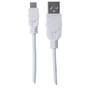 MANHATTAN USB 2.0 Anschlußkabel 1,8m A-St/Micro-B-St. weiß (324069)