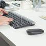 Logitech MK470 - Full-size (100%) - USB - QWERTY - Graphite - Mouse included