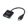 I-TEC Adapter HDMI zu VGA Aufloesung Full-HD 1920x1080/60 Hz Kabellaenge 15 cm vergoldeter HDMI-Stec