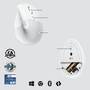 Logitech Lift for Business Maus Vertikal ergonomisch Off-White Mäuse PC -kabellos-