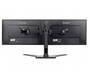 IIYAMA DS1002D-B1 Dual-Monitor Tischhalterung mit Standfuss für Displays von 10-30Zoll VESA 75x75 mm