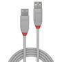 Lindy Anthra Line - 3 m - USB A - USB A - USB 2.0 - 480 Mbit/s - Grey