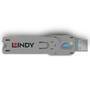 LINDY Schlüssel für USB Typ A Port Schloss blau (40622)