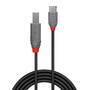 LINDY 2m USB 2.0 Typ C an B Kabel, Anthra Line (36942)
