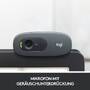 LOGITECH HD Webcam C270 Webcam colour 1280 x 720 audio USB 2.0 (960-001063)