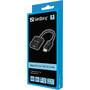 SANDBERG Adapter DisplayPort>VGA - DisplayPort - VGA (D-Sub) - Male - Female - 1920 x 1080 pixels - 1920 x 1080 (HD 1080)