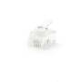 Nedis Telefon Verbinder / Verbindungstyp: RJ11 / Gerade / Beschichtung: Vergoldet / PVC / Transparent