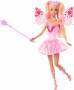 Mattel Barbie Fantasy Feenpuppe mit Farbwechsel-Flügeln und -Outfit, Spielzeugzauberstab mit Schwamm