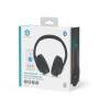 Nedis Drahtlose Over-Ear-Kopfhörer / max. Batteriespielzeit: 28 Std / Eingebautes Mikro / Drücken Sie Strg / Hybrid (ENC + ANC) / Stimmkontrolle / Lautstärke-Regler / Schwarz
