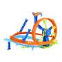 Mattel Hot Wheels Schnellstart- und Looping-Spielset mit Die-Cast-Spielzeugauto im Maßstab 1:64, Cra