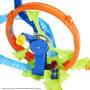 Mattel Hot Wheels Schnellstart- und Looping-Spielset mit Die-Cast-Spielzeugauto im Maßstab 1:64, Cra