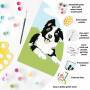 Ravensburger CreArt 23759 - Border Collie Welpe - Malen nach Zahlen Hund für Kinder ab 7 Jahre