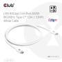 Club 3D Club3D Kabel USB-C 80Gbps zertifi. PD240W/8K240Hz 1,2m weiß retail (CAC-1572)