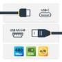 StarTech.com USB-C to Mini-USB Cable - M/M - 2 m (6 ft.) - USB 2.0 - 2 m - USB C - Mini-USB B - USB 2.0 - 480 Mbit/s - Black