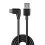 LINDY USB 2.0 Typ A an C Kabel, 90° gewinkelt 1m (32001)
