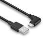 LINDY USB 2.0 Typ A an C Kabel, 90° gewinkelt 1m (32001)