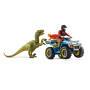 Schleich Prehistoric Animals Quad escape from Velociraptor - Boy/Girl - 4 yr(s) - Plastic - Multicolour