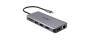 Acer 12in1 Type C port Hub - Wired - USB 3.2 Gen 1 (3.1 Gen 1) Type-C - 3.5 mm - 10,100,1000 Mbit/s - Silver - MicroSD (TransFlash) - SD