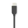 Nedis Over-Ear-Kopfhörer Wired / USB-C™ / Kabellänge: 1.20 m / Lautstärke-Regler / Schwarz