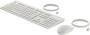 HP Inc. HP Tastatur+Maus 225 Set Kabelgebunden Weiß (AW5S6AA#ABD)