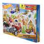 Mattel Hot Wheels Adventskalender 2025 mit 10 Spielzeugfahrzeugen im Maßstab 1:64 und 24 Zubehörteil