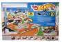 Mattel Hot Wheels Adventskalender 2025 mit 10 Spielzeugfahrzeugen im Maßstab 1:64 und 24 Zubehörteil