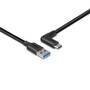 LINDY 0.5m USB 3.2 Typ A an C Kabel 90 Grad gewinkelt (32012)