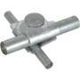 DEHN MV-Klemme Rd 8-10/16mm 392060St/tZn m.Flachrundschraube M10 Mut.