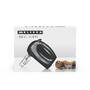 MELISSA Handmixer / 300 W / 5 Geschwindigkeiten / Turbo / 2 Quirle / 2 Knethaken / Schwarz