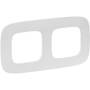 Legrand LEGR V.All 2Fach Rahmen 754302Ultraweiss 754302