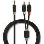 Nedis AUDIOKABEL 3,5MM 2XCINCH 3M (CABW22200AT30)