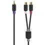 Nedis SUBWOOFER KABEL  2XRCA    0,2M (CABW24010AT02     SW)